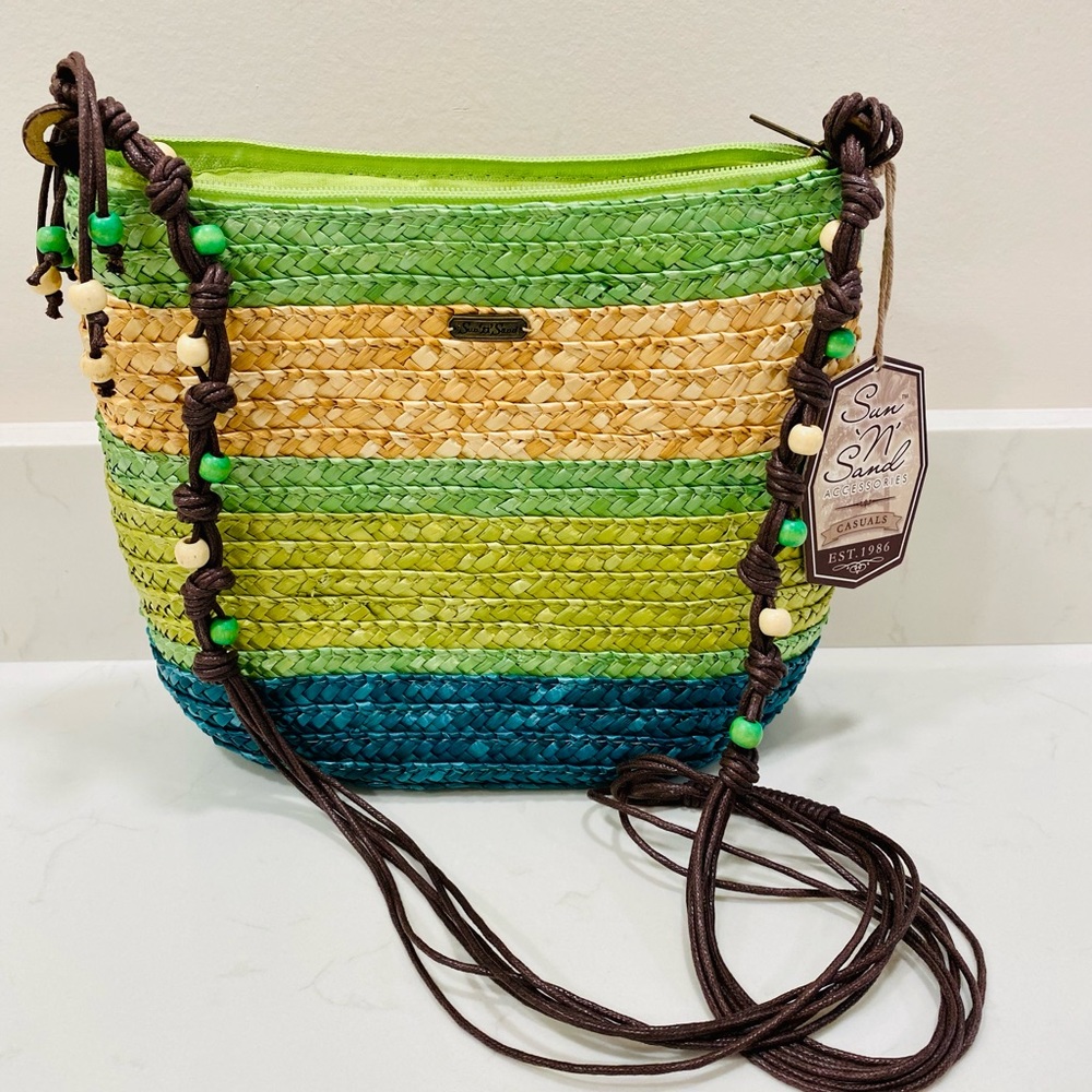 Sun 'N' Sand Straw Crossbody  Mini  Bag NWT!